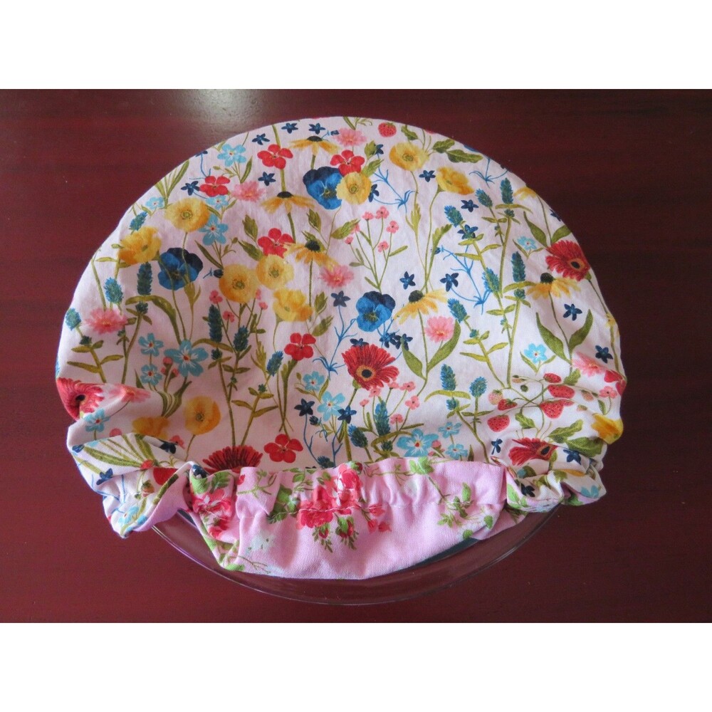 Kitchenaid Bowl Cover Reversible Pink Floral and Garden Flowers